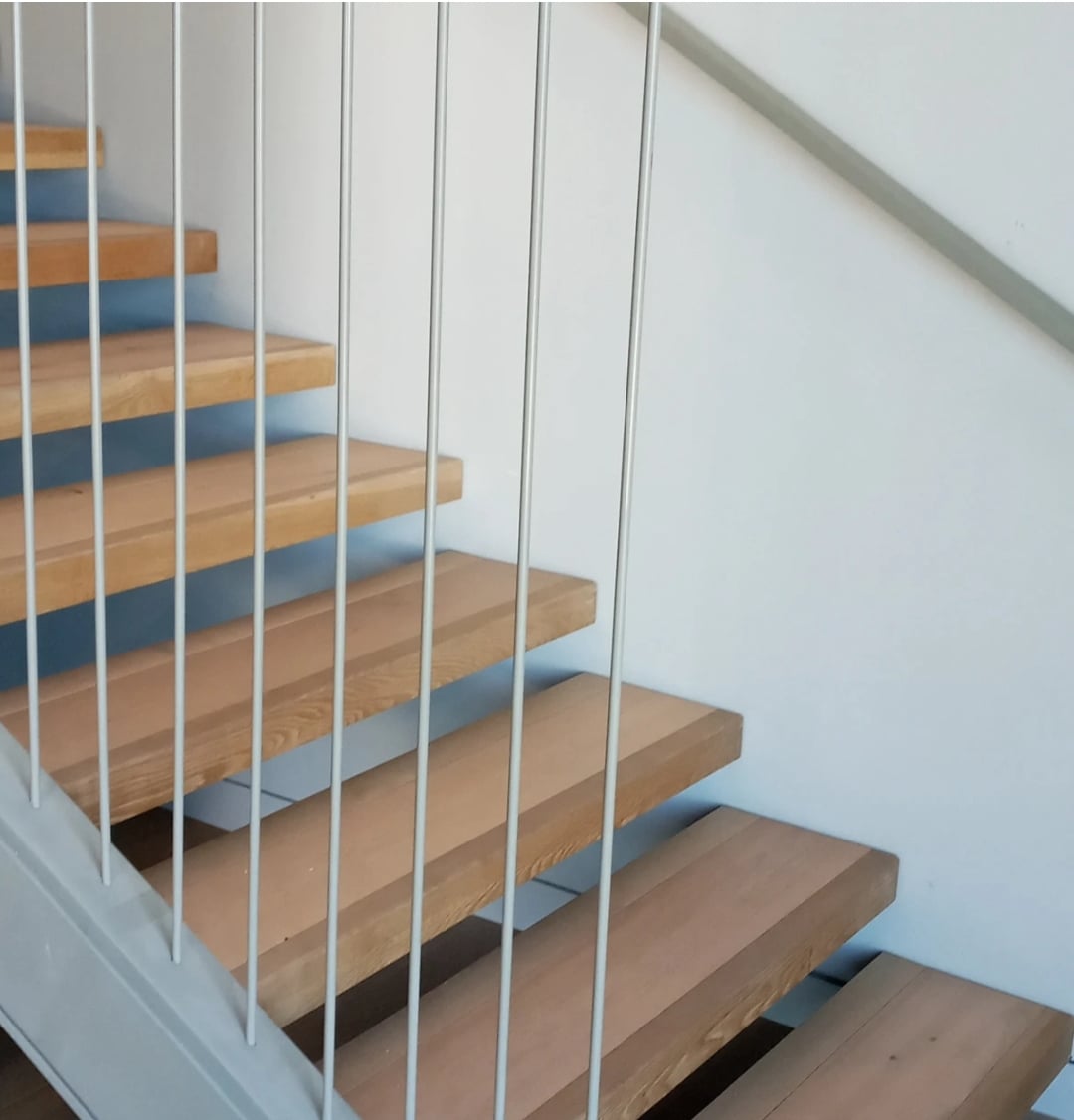 Timber staircase installation