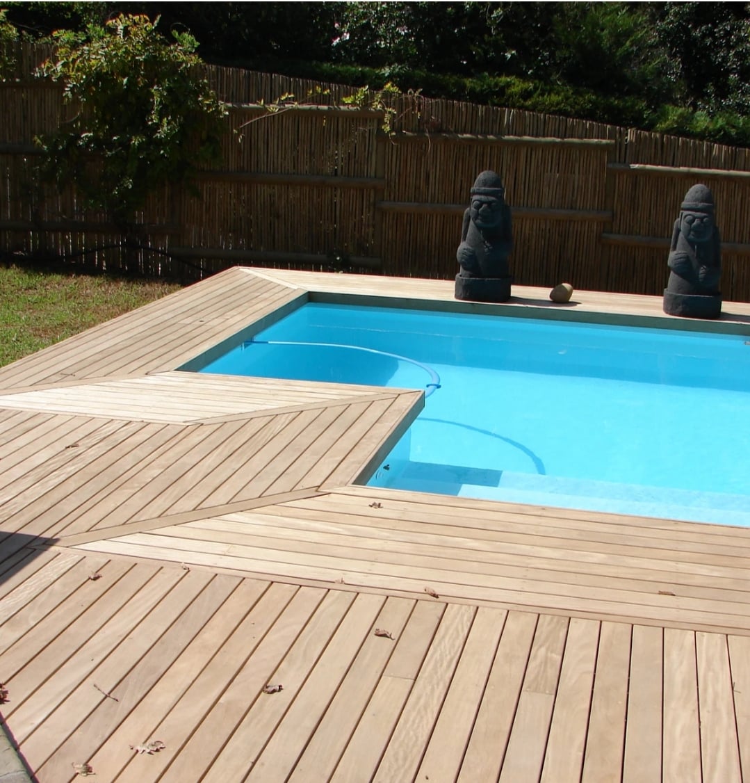 Timber decking installation
