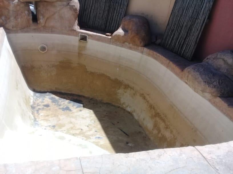 Pool renovation before