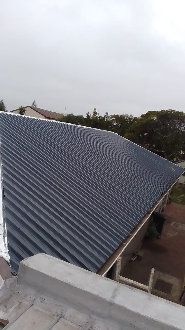 Roofing project after